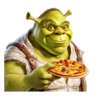 Sticker 🍕 Shrek by @MadeByNeuralNetwork