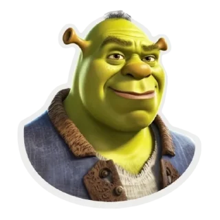 Sticker 😊 Shrek by @MadeByNeuralNetwork