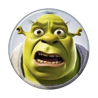 Sticker 😟 Shrek by @MadeByNeuralNetwork