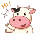 Sticker 👋 Momo Cow