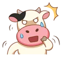 Sticker 😥 Momo Cow