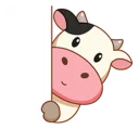 Sticker 🙂 Momo Cow