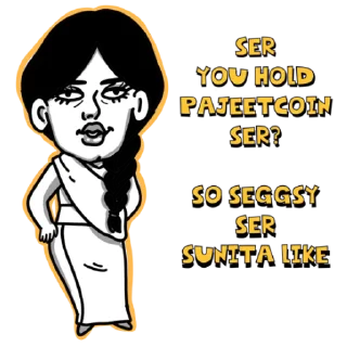 Sticker 💋 pajeetcoin