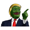 Sticker 👉 PePe Trump @kyprijan