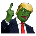 Sticker 👆 PePe Trump @kyprijan