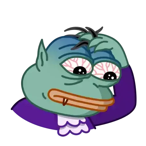 Sticker 😰 Pepe Vampire