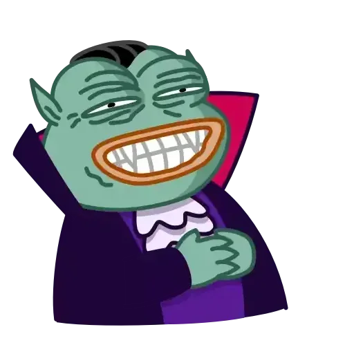 Sticker 😂 Pepe Vampire