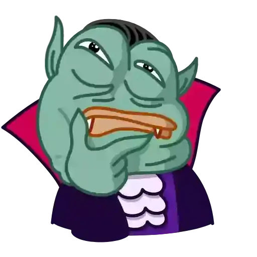 Sticker 🤔 Pepe Vampire