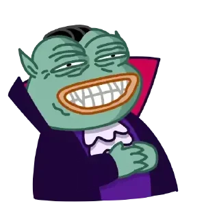 Video sticker 😂 Pepe Vampire