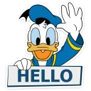 Video sticker 👋 Donald Duck👉 @Stickergram