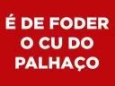 Sticker 👉 É de foder o cu do palhaço