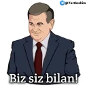 Sticker 🙂 Shavkat Mirziyoyev (@Yurtboshim)