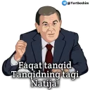 Sticker 🤗 Shavkat Mirziyoyev (@Yurtboshim)