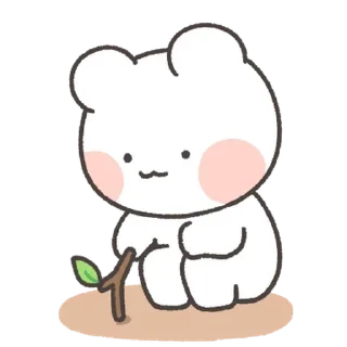 Video sticker 💬 뭐 해? 나랑 놀자곰! By @KakaoEmoticon