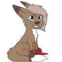 Sticker 😁 Just depressed fennec