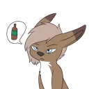 Sticker 😥 Just depressed fennec