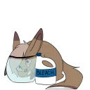 Sticker 😆 Just depressed fennec