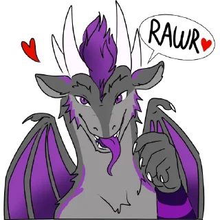 Sticker 😜 Nebulous The Derp Dragon