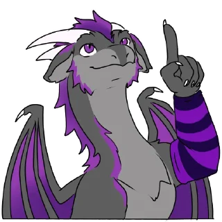 Sticker 👆 Nebulous The Derp Dragon