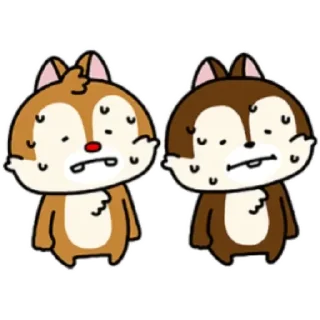 Sticker 😊 Chip 'n' Dale by NishimuraYuji (2)