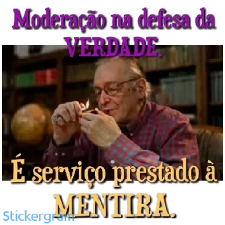 Sticker 🤨 Olavo de Carvalho