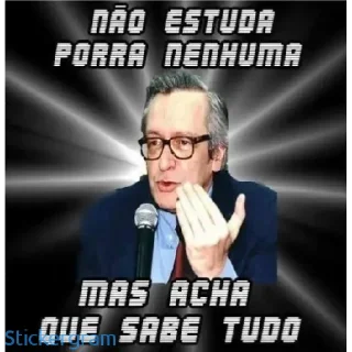 Sticker 🤔 Olavo de Carvalho