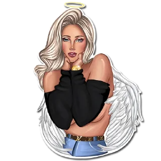 Sticker 😇 SUCCUBUS BLONDE