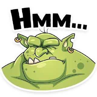 Sticker 🤔 Orc Frank