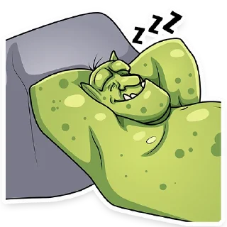 Sticker 😴 Orc Frank