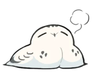 Sticker 😌 Energetic snowy owls