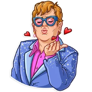 Sticker 😘 Elton John