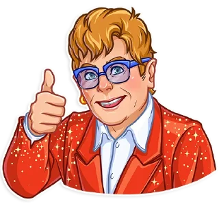 Sticker 👍 Elton John