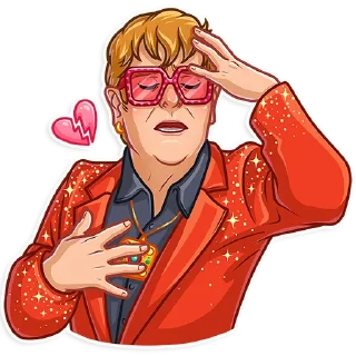 Sticker 💔 Elton John