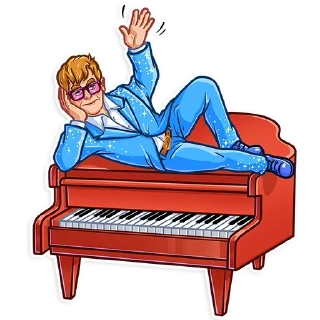 Sticker 👋 Elton John