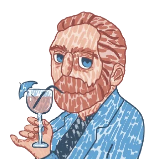 Sticker 🍸 Van Gogh pack [ANKA Design store]