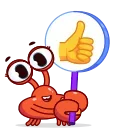 Video sticker 👍 Grab this Crab