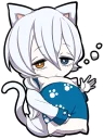 Video sticker 😪 White Kitten