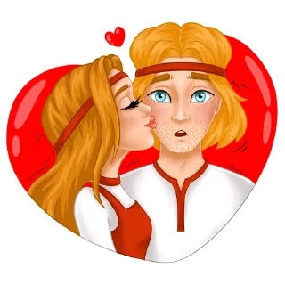 Sticker 💋 Елисей и Василиса ❤️ @by_ance