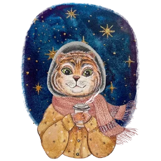 Sticker 🐯 Ника Кот