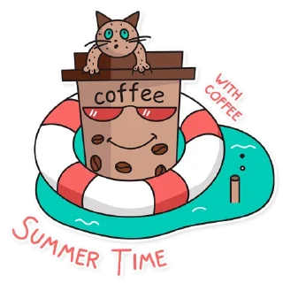 Sticker 😲 Coffee time