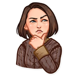 Sticker 🤔 Arya Stark