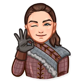 Sticker 👌 Arya Stark