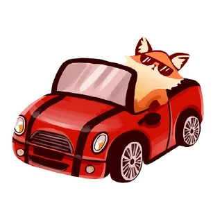 Sticker 🚘 Tram Foxy