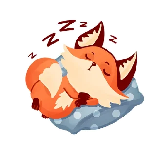 Sticker 💤 Tram Foxy