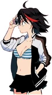 Sticker 👀 Ryuko Matoi Fun Art (KILL la KILL)