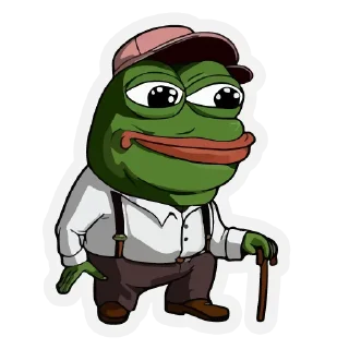 Sticker 👨‍🦱 PepeTheFrog