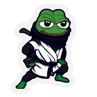 Sticker 🥷 PepeTheFrog