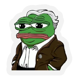 Sticker 👨‍🦳 PepeTheFrog