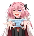 Sticker ❤️ De: Astolfo👩‍❤️‍💋‍👩 Para: Cape❤️