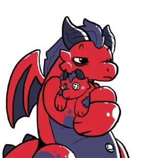 Sticker 💩 Pyre the Dragon